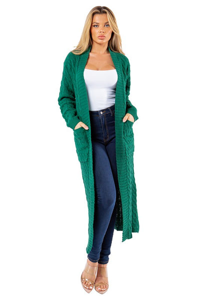 SHE FLY LONG MAXI SWEATER CARDIGAN