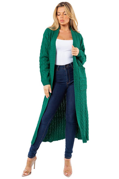 SHE FLY LONG MAXI SWEATER CARDIGAN