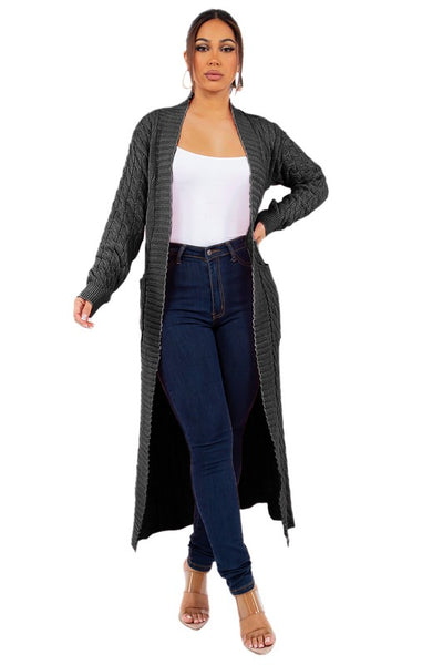 SHE FLY LONG MAXI SWEATER CARDIGAN