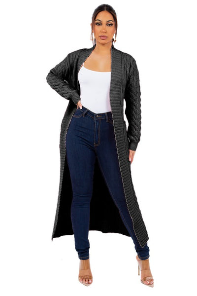 SHE FLY LONG MAXI SWEATER CARDIGAN