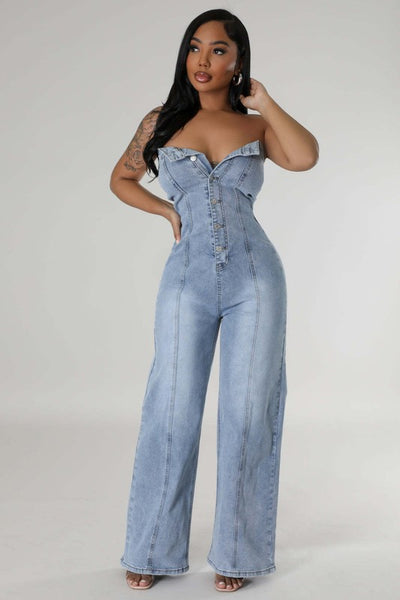 DENIM JUMPSUIT